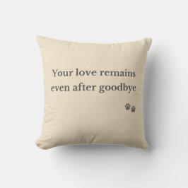 Cojín Decorativo Pet Memorial Pillow – Love Remains