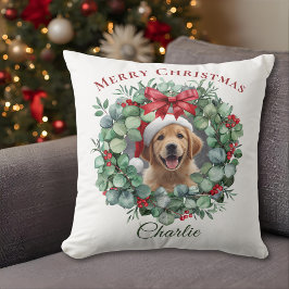 Cojín Decorativo Pet Photo Christmas – Personalized Holiday Gift