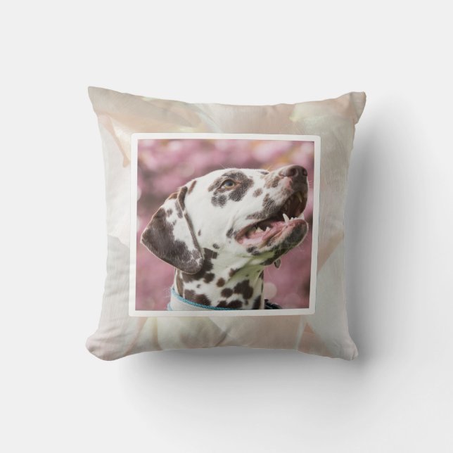 Cojín Decorativo Pet photo - pearl colour  (Anverso)
