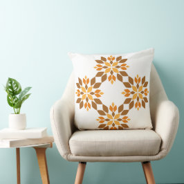 Cojín Decorativo petal floral marrón hermoso