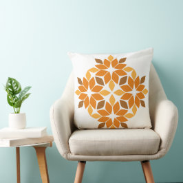 Cojín Decorativo petal floral marrón hermoso