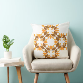 Cojín Decorativo petal floral marrón hermoso