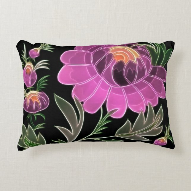 Cojín Decorativo Petales rosados Art Deco (Anverso)
