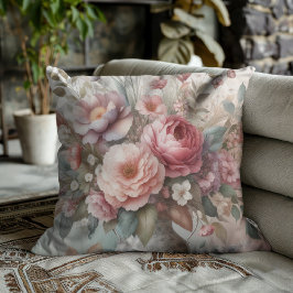 Cojín Decorativo Pétalos de Acuarela