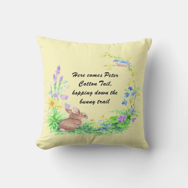 Cojín Decorativo Peter Cotton Tail (Anverso)