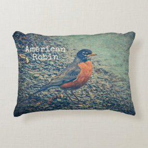 Cojín Decorativo Petirrojo americano