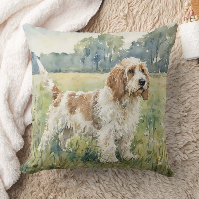 Cojín Decorativo Petite Basset Griffon Vandeen  - PBGV (Manta)