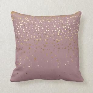 Cojín Decorativo Petite Golden Stars Square Pillow-Mauve