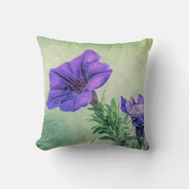 Cojín decorativo Petunia pintado (Anverso)