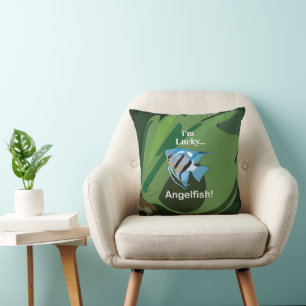 Cojín Decorativo Pez ángel Peces de acuario de agua dulce Pescador