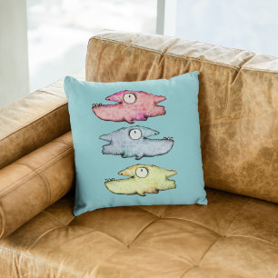 Cojín Decorativo Pez caprichoso y divertido 