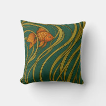Pez dorado Art Nouveau