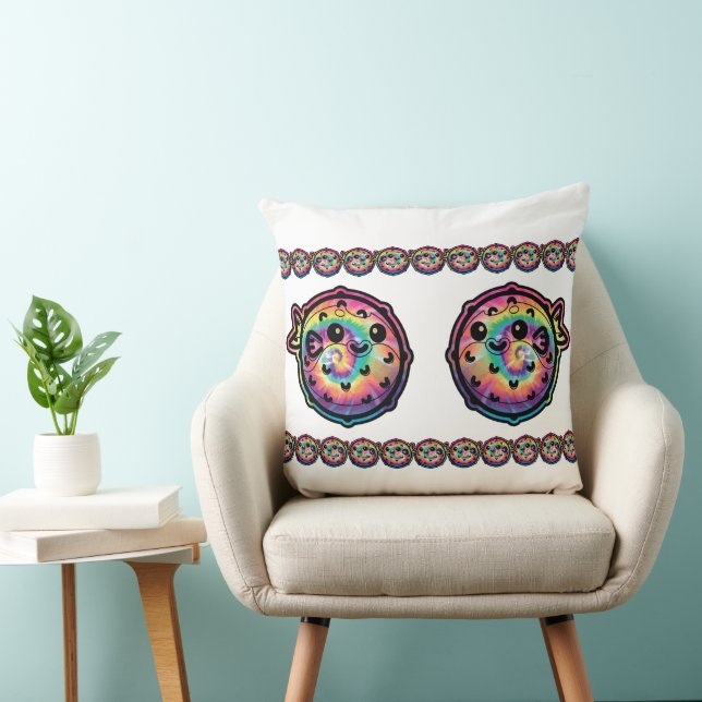 Cojín Decorativo Pez Globo Tie Dye (Silla)