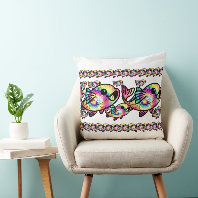 Cojín Decorativo Pez Koi Tie Dye (Silla)