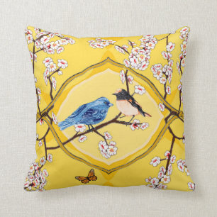 Cojín Decorativo PH&D Bluebird Vignette Pillow Daffodil Amarillo