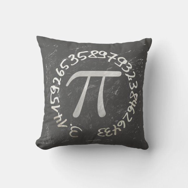 Cojín Decorativo Pi Day PiDay Chalkboard Education (Anverso)