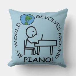 Cojín Decorativo Piano - El mundo gira
