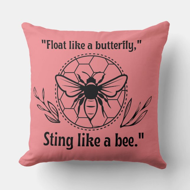 Cojín Decorativo picar como una abeja (Anverso)
