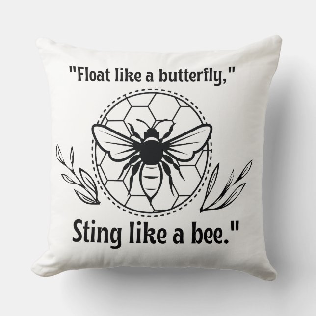 Cojín Decorativo picar como una abeja (Anverso)