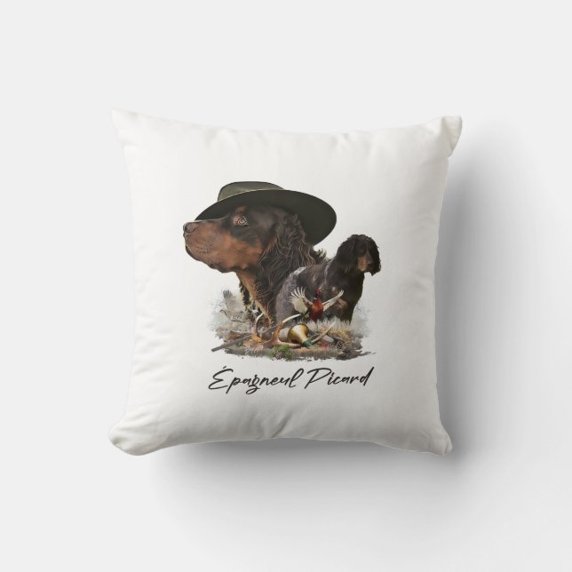 Cojín Decorativo Picardía Español, Temporada de Caza (Anverso)