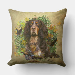 Cojín Decorativo Picardía Spaniel, temporada de caza