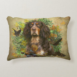 Cojín Decorativo Picardía Spaniel, temporada de caza