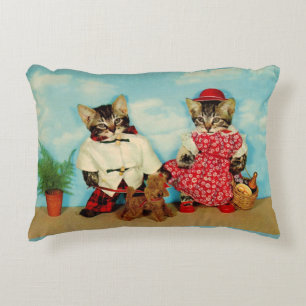 Cojín Decorativo picnic de tabby kittens