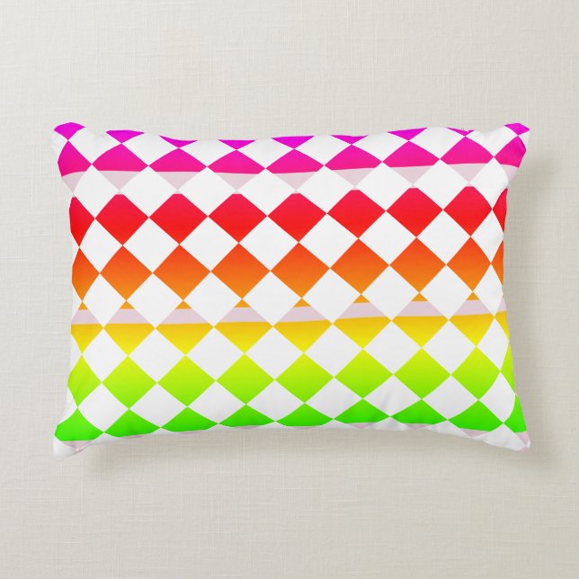 Cojín Decorativo Piedra acentuadora del patrón de diamante blanco a (Anverso)