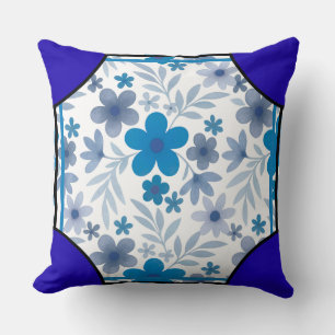 Cojín Decorativo Piedra Angular Flor Indigo