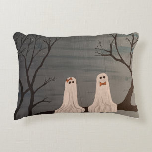 Cojín Decorativo Piedra de acento de la fecha del fantasma