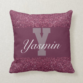 Cojín Decorativo Piedra de nombre Glamorosa personalizada
