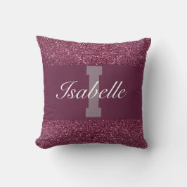 Cojín Decorativo Piedra de nombre Glamorosa personalizada