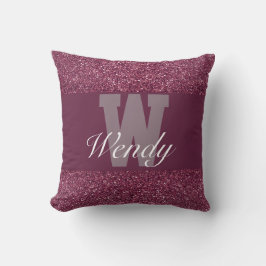 Cojín Decorativo Piedra de nombre Glamorosa personalizada