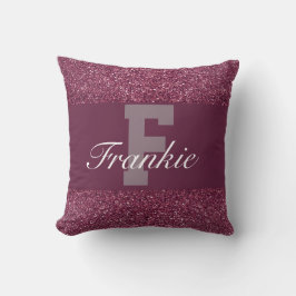Cojín Decorativo Piedra de nombre Glamorosa personalizada