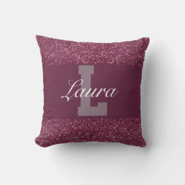 Cojín Decorativo Piedra de nombre Glamorosa personalizada