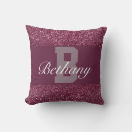 Cojín Decorativo Piedra de nombre Glamorosa personalizada