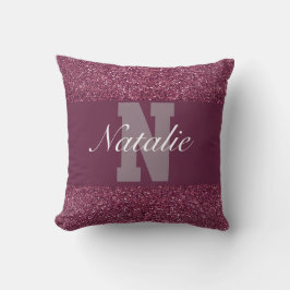 Cojín Decorativo Piedra de nombre Glamorosa personalizada