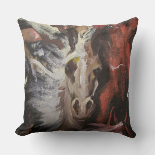 Cojín Decorativo Piedra de poni pintado 2