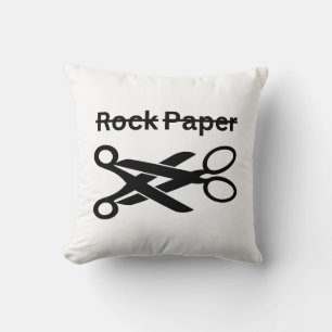 Cojín Decorativo Piedra Papel Tijeras Tema Divertido Lésbico