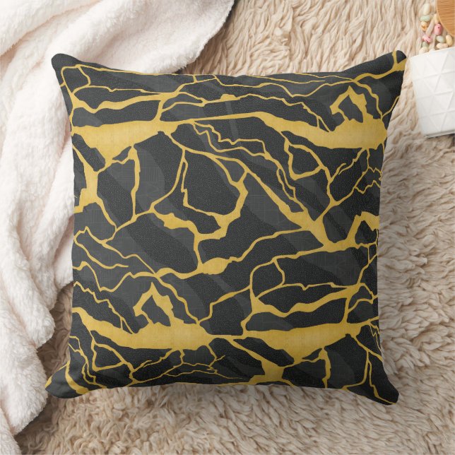 Cojín Decorativo piedra veteada abstracta (Manta)
