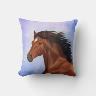Cojín Decorativo Piel de caballo marrón
