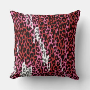 Cojín Decorativo Piel de impresión de leopardo de color retro #30