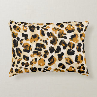 Cojín Decorativo Piel de leopardo acuático, gradiente de tintes.