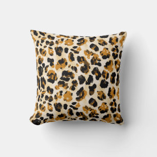 Cojín Decorativo Piel de leopardo acuático, gradiente de tintes.