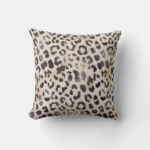 Cojín Decorativo Piel de leopardo en marfil de mandarina