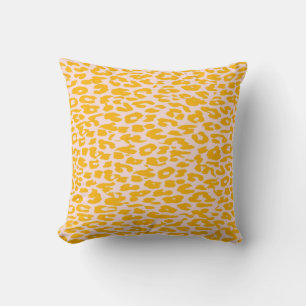 Cojín Decorativo Piel de piel de leopardo amarillo