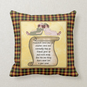 Cojín Decorativo Piel de poema de las hermanas