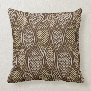 Cojín Decorativo Piel de serpiente estilizada