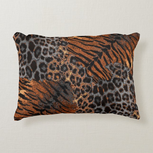 Cojín Decorativo Piel de tigre leopardo (Anverso)