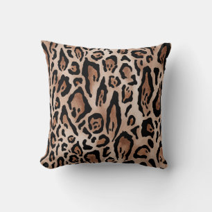 Cojín Decorativo Piel leopardo: patrón sin costuras.
